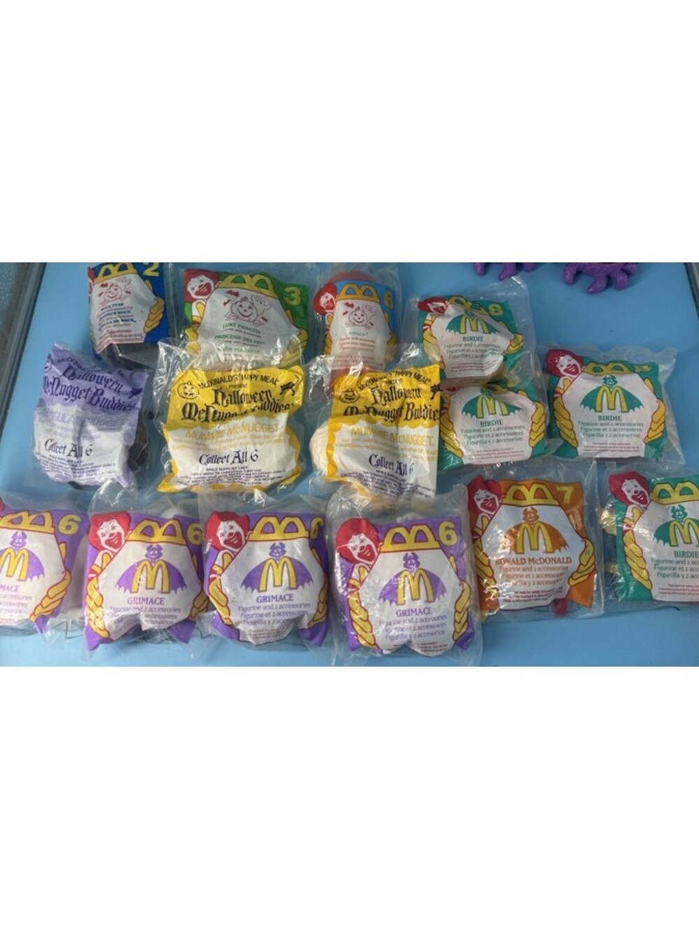 15 Vintage McDonalds Halloween Happy Meal Toys SEALED McNugget Buddies 1990s